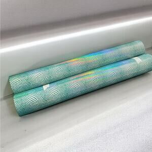 2 Rolls HTV Heat Transfer Vinyl Roll Green Grid  12”x5’ each NEW